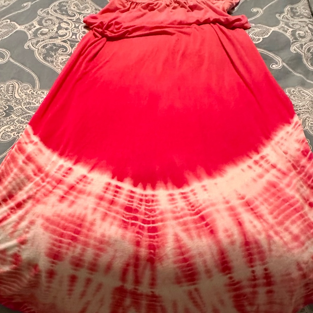 Gypsy 05 La Ba Dee Pink and Red Ombre Maxi Dress size S - Picture 3 of 9